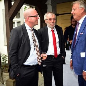 die Vertreter der neomediaVerlag GmbH Matthias Kurz, Günter Poggemann, Rainer Wenndorff