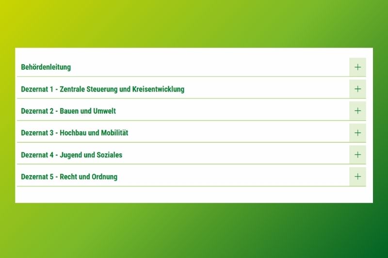 Behördenleitung und Dezernate Behördenleitung und Dezernate