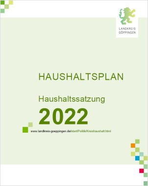 Titelblatt Kreishaushalt 2022