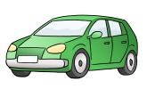 ein kleines grünes Auto