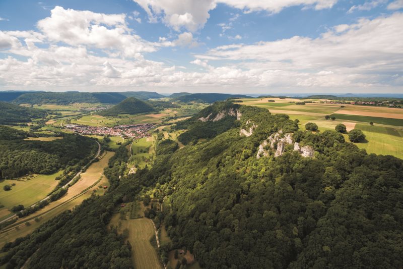 Luftbild Naturschutzgebiet "Hausener Wand"